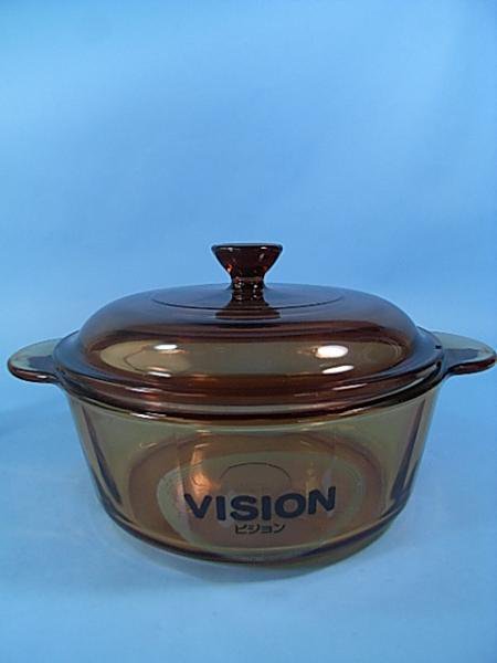 完売 フランス製 VISION 両手鍋 1.0L （ドーム蓋） - - レトロ雑貨家具 REAREA（レアレア） ――― デザイン昭和レトロ