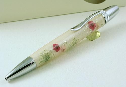 ジェットストリーム芯仕様 Flower Pen ボールペン ｂｙ荒川朋慧 ピンク Paf1601af 04 パーカー Parker 等 アンティーク万年筆 アンティーク文具 販売 商芸文具