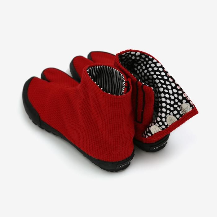 貼付地下足袋/さしこ 赤2 SOU・SOU (ソウソウ) 『新しい日本文化の創造』