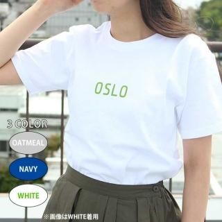 <img class='new_mark_img1' src='//img.shop-pro.jp/img/new/icons1.gif' style='border:none;display:inline;margin:0px;padding:0px;width:auto;' />【ネコポス発送可】Scandinavian cafe ロゴTシャツ(OSLO / オスロ) / サイズ(160・S・M・L) / カラー(ホワイト・ネイビー・オートミール) 【北欧】