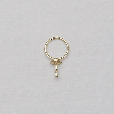 [06-09]K18 チャーム（4mm） - 真珠の空枠（からわく）金具・パーツ・真珠の加工用具の卸売専門店 - 金子宝飾