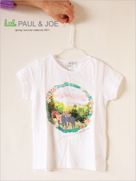 littlePAUL&JOE クラウンホースTシャツ