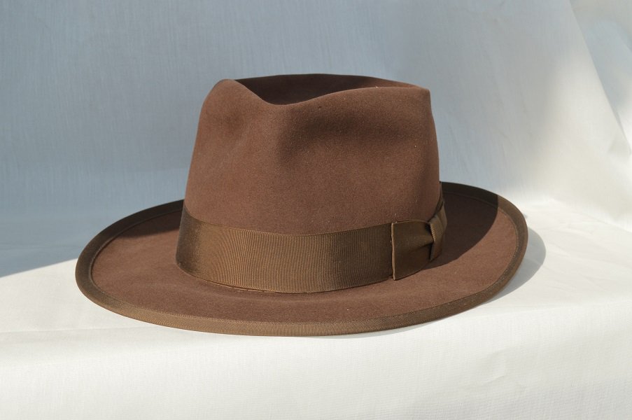 60 40s MALLORY HAT ブラウン 73/8 58cm - ステットソン・ボルサリーノ 