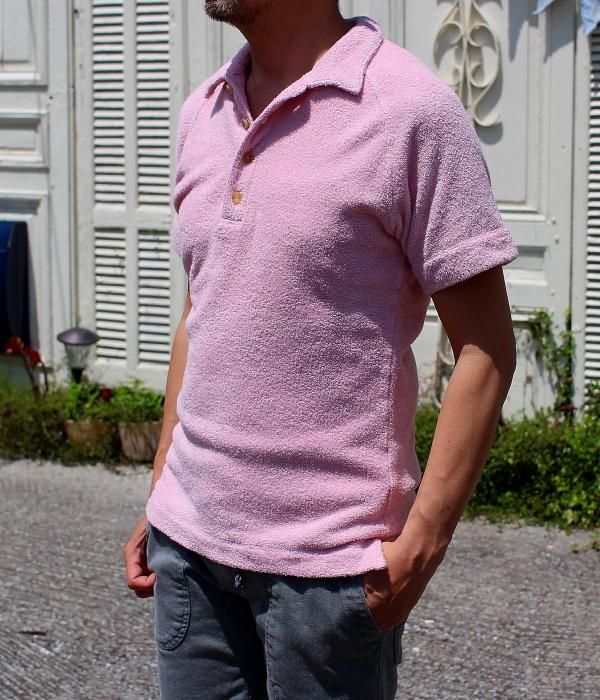 <img class='new_mark_img1' src='//img.shop-pro.jp/img/new/icons55.gif' style='border:none;display:inline;margin:0px;padding:0px;width:auto;' />【 Fab Garden 】BEACH PILE POLO SHIRT