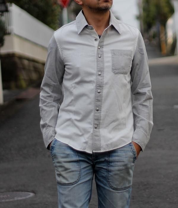 <img class='new_mark_img1' src='//img.shop-pro.jp/img/new/icons24.gif' style='border:none;display:inline;margin:0px;padding:0px;width:auto;' />TWO-TONE SHIRT