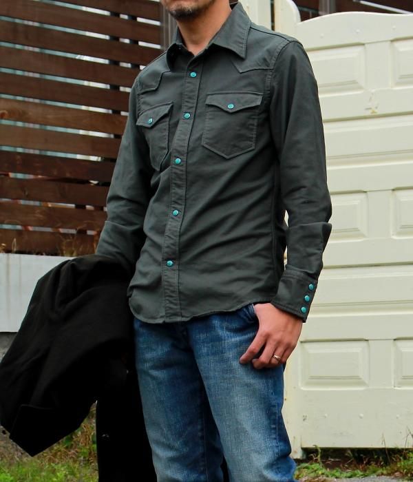 【 Fab Garden 】STRETCH WESTERN SHIRT