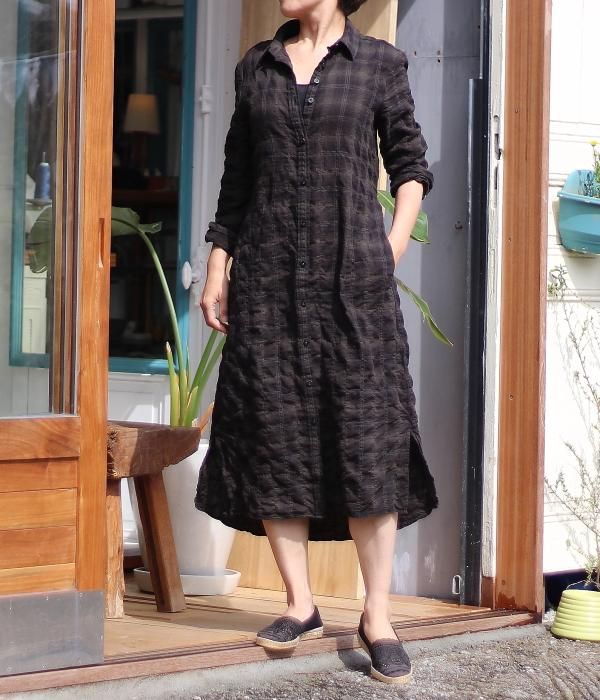 <img class='new_mark_img1' src='//img.shop-pro.jp/img/new/icons5.gif' style='border:none;display:inline;margin:0px;padding:0px;width:auto;' />【 Fab Garden 】 RELAX SHIRT ONE PIECE DRESS