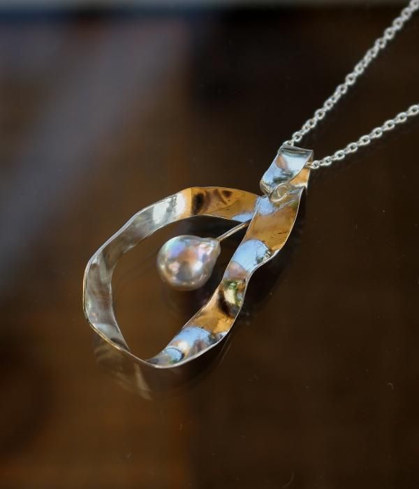【MARUCO】 SILVER ROUND PEARL NECKLACE