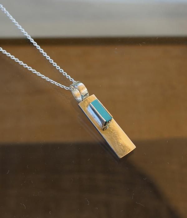【MARUCO】 SILVER TURQUOISE NECKLACE・Small