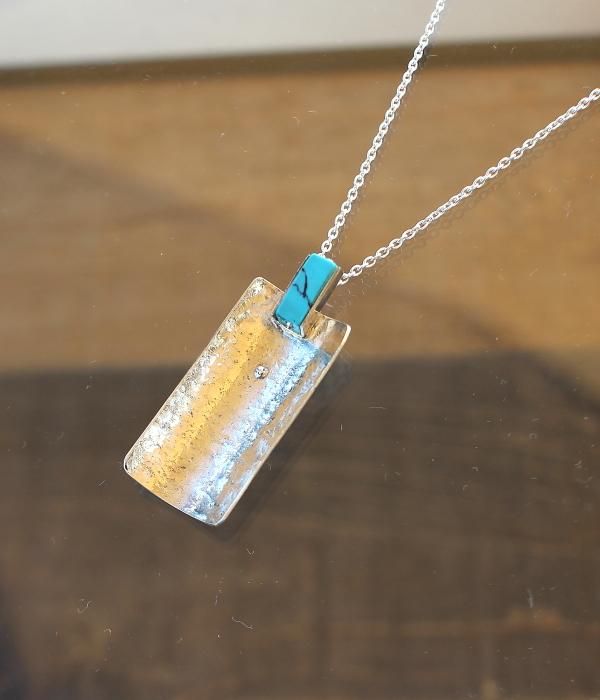 【MARUCO】 SILVER TURQUOISE NECKLACE・Large