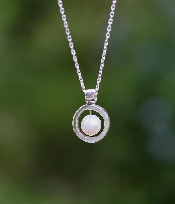 【MARUCO】 SILVER MARU PEARL NECKLACE ・SMALL