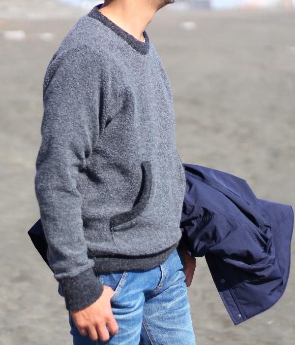 SHEEP PILE POCKET PULL OVER