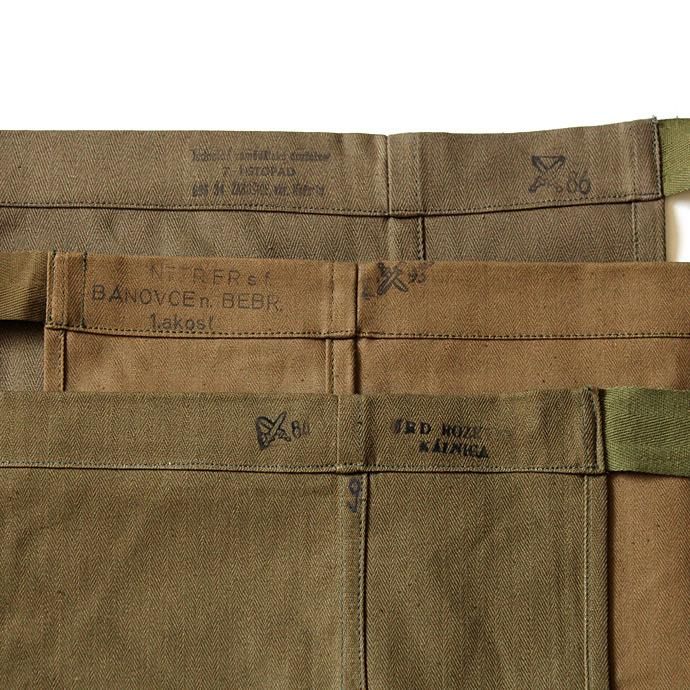 EHS Vintage デッドストック チェコ軍 ミニヘリンボーン ワークエプロン 02