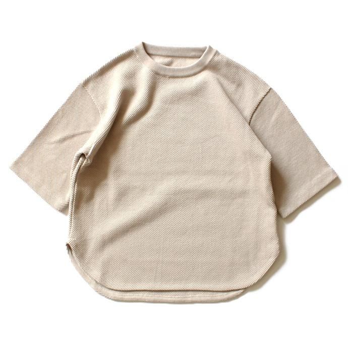 100489510 crepuscule / KANOKO 3/4 クルーネックプルオーバー - White(ライトベージュ)<img class='new_mark_img2' src='//img.shop-pro.jp/img/new/icons47.gif' style='border:none;display:inline;margin:0px;padding:0px;width:auto;' /> 01