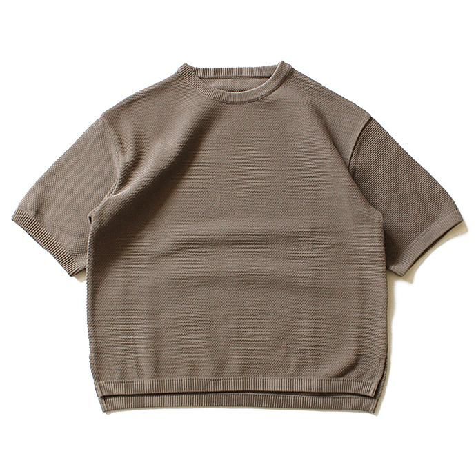 crepuscule crepuscule / MESH S/S クルーネックプルオーバー - Greybeige(グレーベージュ)1601-006<img class='new_mark_img2' src='//img.shop-pro.jp/img/new/icons47.gif' style='border:none;display:inline;margin:0px;padding:0px;width:auto;' /> 01