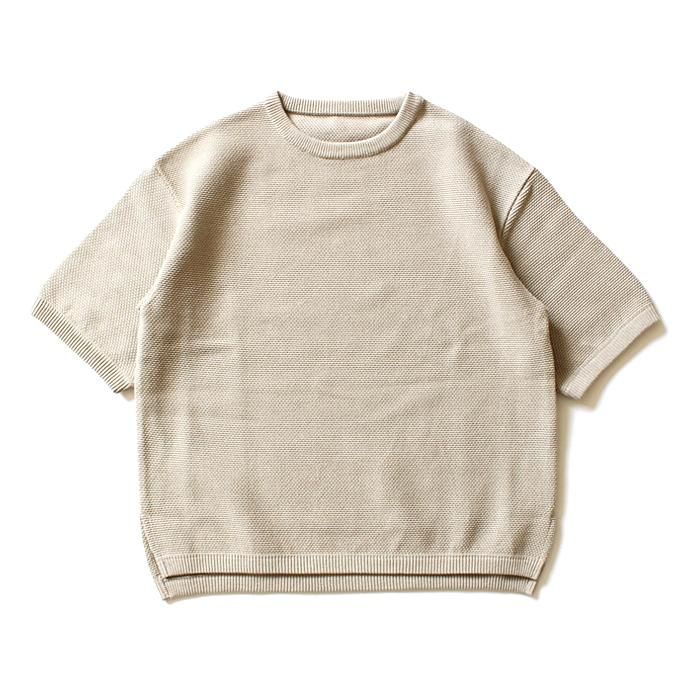 crepuscule crepuscule / MESH S/S クルーネックプルオーバー - Beige(ベージュ)1601-006<img class='new_mark_img2' src='//img.shop-pro.jp/img/new/icons47.gif' style='border:none;display:inline;margin:0px;padding:0px;width:auto;' /> 01