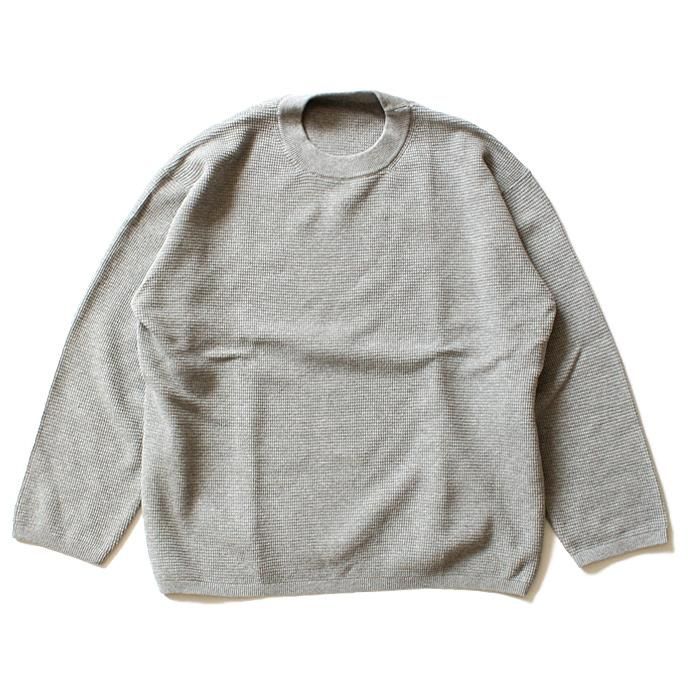 crepuscule crepuscule / THERMAL P/O サーマル クルーネックプルオーバー 1601-003 - Gray(グレー)<img class='new_mark_img2' src='//img.shop-pro.jp/img/new/icons47.gif' style='border:none;display:inline;margin:0px;padding:0px;width:auto;' /> 01