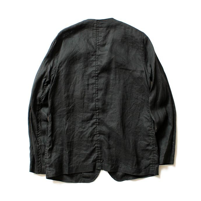 STILL BY HAND リネン ノーカラージャケット SH0961 全2色 02