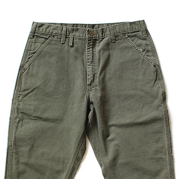 Hexico Deformer Pants - Left to Right 2-Tone Quarter Tapered Ex. U.S. Made Carhartt リメイクパンツ - Olive<img class='new_mark_img2' src='//img.shop-pro.jp/img/new/icons47.gif' style='border:none;display:inline;margin:0px;padding:0px;width:auto;' /> 02
