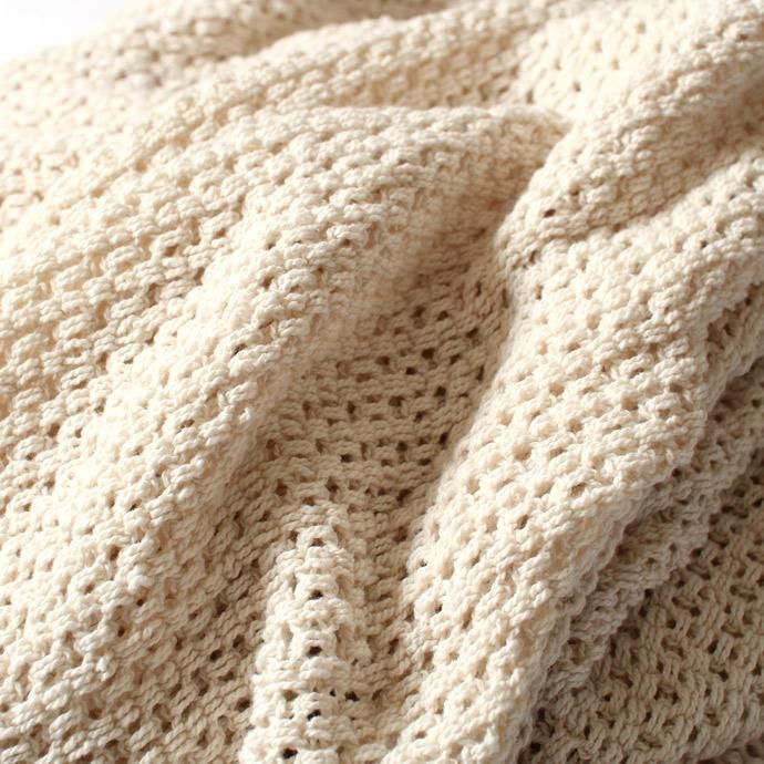 101078118 BARKER TEXTILES / コットン ホスピタルブランケット 全4色 02