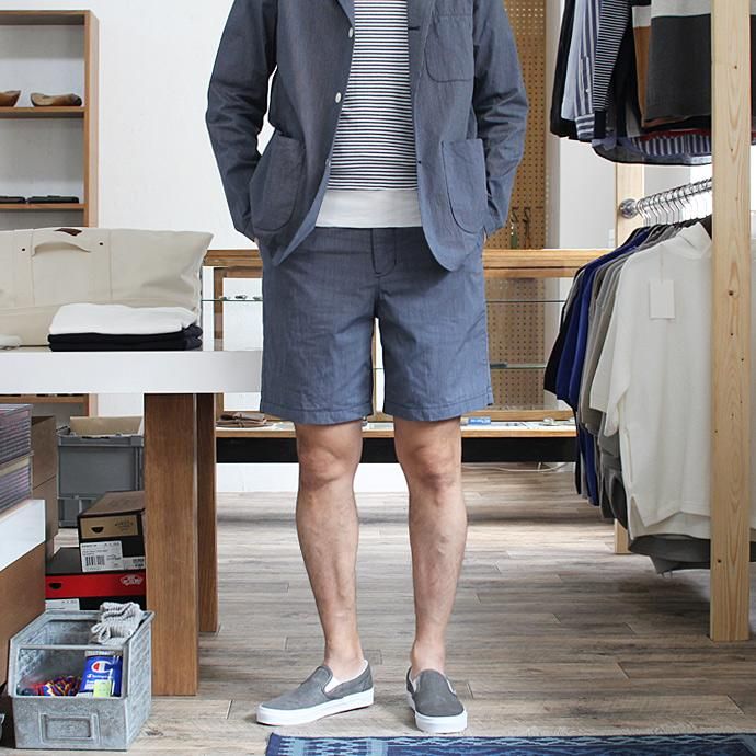 101539166 STILL BY HAND / コード織シャツ素材ショートパンツ PT0562 - ブルー<img class='new_mark_img2' src='//img.shop-pro.jp/img/new/icons47.gif' style='border:none;display:inline;margin:0px;padding:0px;width:auto;' /> 02