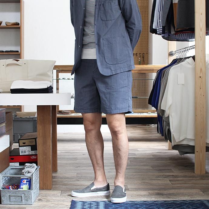 101539166 STILL BY HAND / コード織シャツ素材ショートパンツ PT0562 - ブルー<img class='new_mark_img2' src='//img.shop-pro.jp/img/new/icons47.gif' style='border:none;display:inline;margin:0px;padding:0px;width:auto;' /> 02