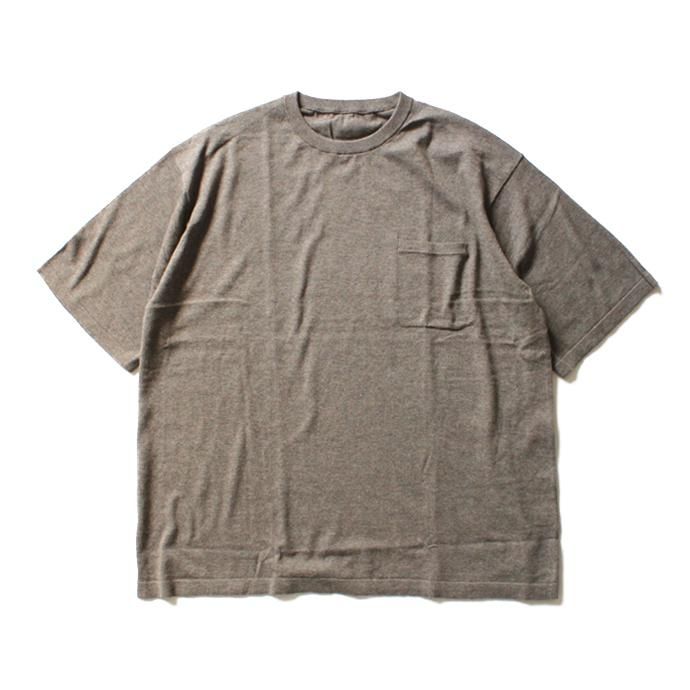 crepuscule crepuscule / Knit T-Shirt ニットTシャツ 1601-010 - Brown(ブラウン)<img class='new_mark_img2' src='//img.shop-pro.jp/img/new/icons47.gif' style='border:none;display:inline;margin:0px;padding:0px;width:auto;' /> 01