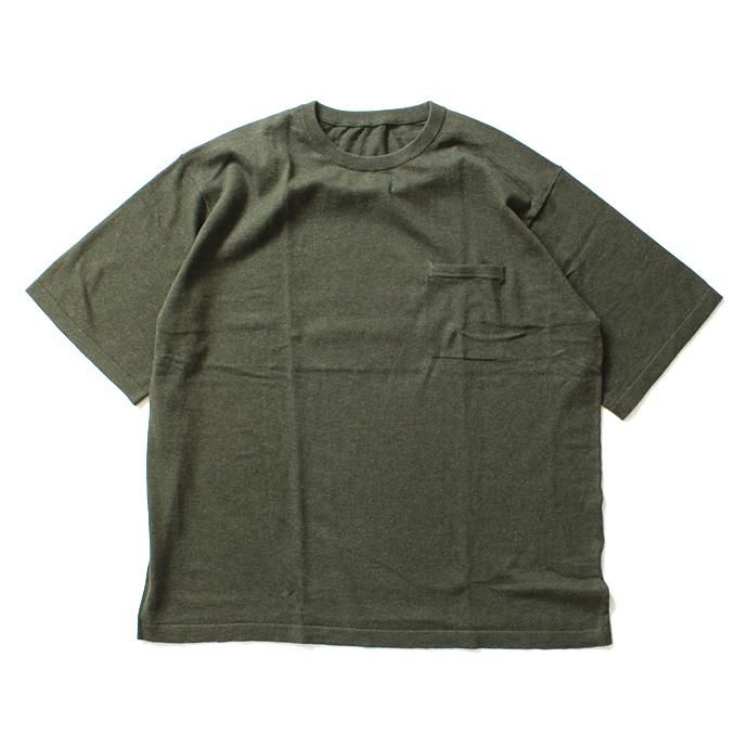 crepuscule crepuscule / Knit T-Shirt ニットTシャツ 1601-010 - Khaki(オリーブ)<img class='new_mark_img2' src='//img.shop-pro.jp/img/new/icons47.gif' style='border:none;display:inline;margin:0px;padding:0px;width:auto;' /> 01