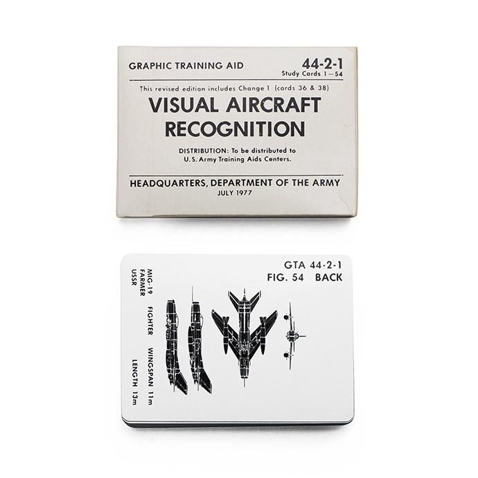 U S Army Visual Aircraft Recognition Cards 航空機識別認識用カード Eight Hundred Ships Co