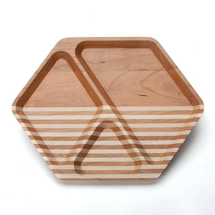 Other Brands M&U Co. / Hex Tray - Cherry ヘックス ウッドトレイ チェリー<img class='new_mark_img2' src='//img.shop-pro.jp/img/new/icons47.gif' style='border:none;display:inline;margin:0px;padding:0px;width:auto;' /> 01