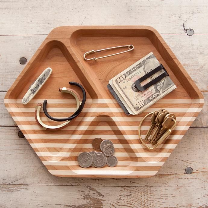 Other Brands M&U Co. / Hex Tray - Cherry ヘックス ウッドトレイ チェリー<img class='new_mark_img2' src='//img.shop-pro.jp/img/new/icons47.gif' style='border:none;display:inline;margin:0px;padding:0px;width:auto;' /> 02