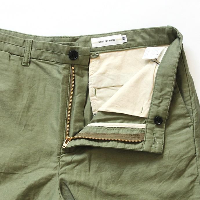STILL BY HAND 綿麻モールスキンショーツ PT0662 全2色 02