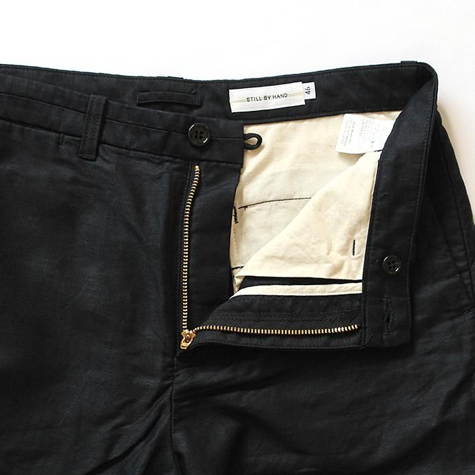 STILL BY HAND 綿麻モールスキンショーツ PT0662 全2色 02