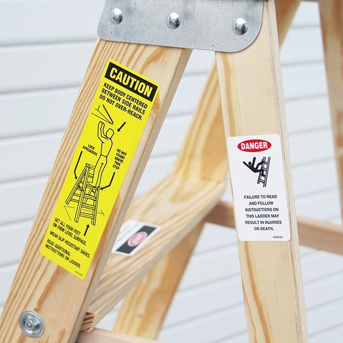 102560133 Michigan Ladder Company / Wood Step Ladder ウッドステップラダー - Size 4 02