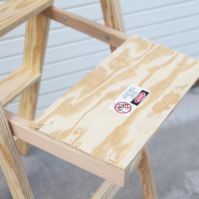 102560133 Michigan Ladder Company / Wood Step Ladder ウッドステップラダー - Size 4 02