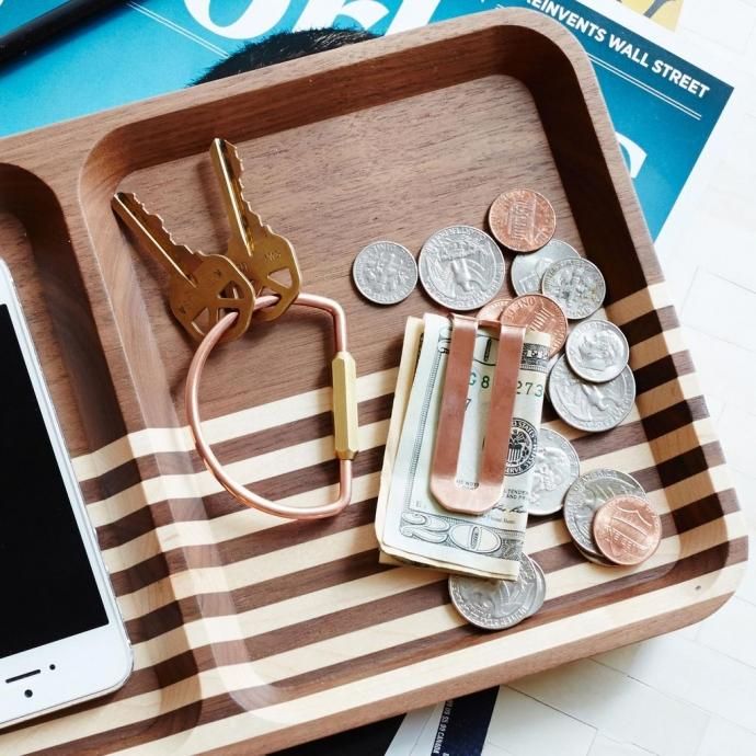 103847069 M&U Co. / Rectangle Valet - Walnut レクタングルバレット ウォルナット 01