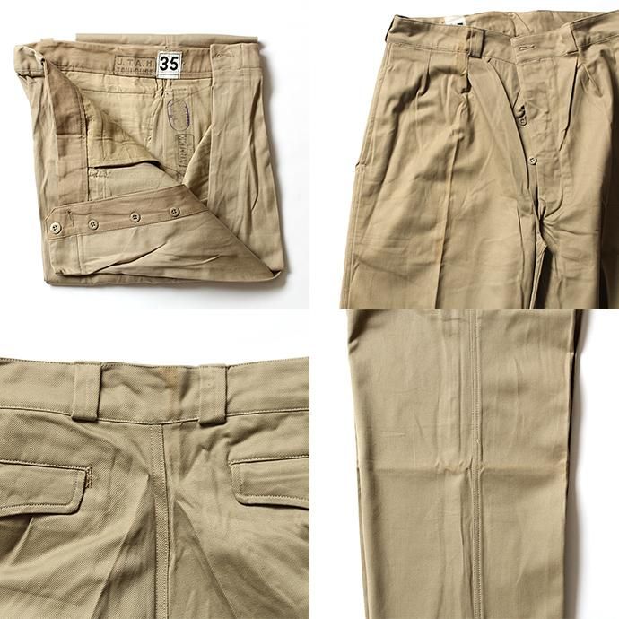 EHS Vintage French Army Chino デッドストック フランス軍チノパンツ<img class='new_mark_img2' src='//img.shop-pro.jp/img/new/icons47.gif' style='border:none;display:inline;margin:0px;padding:0px;width:auto;' /> 02