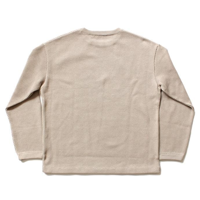 crepuscule crepuscule / moss stitch P/O 鹿の子編みクルーネックプルオーバー 1603-001 - Beige<img class='new_mark_img2' src='//img.shop-pro.jp/img/new/icons47.gif' style='border:none;display:inline;margin:0px;padding:0px;width:auto;' /> 02