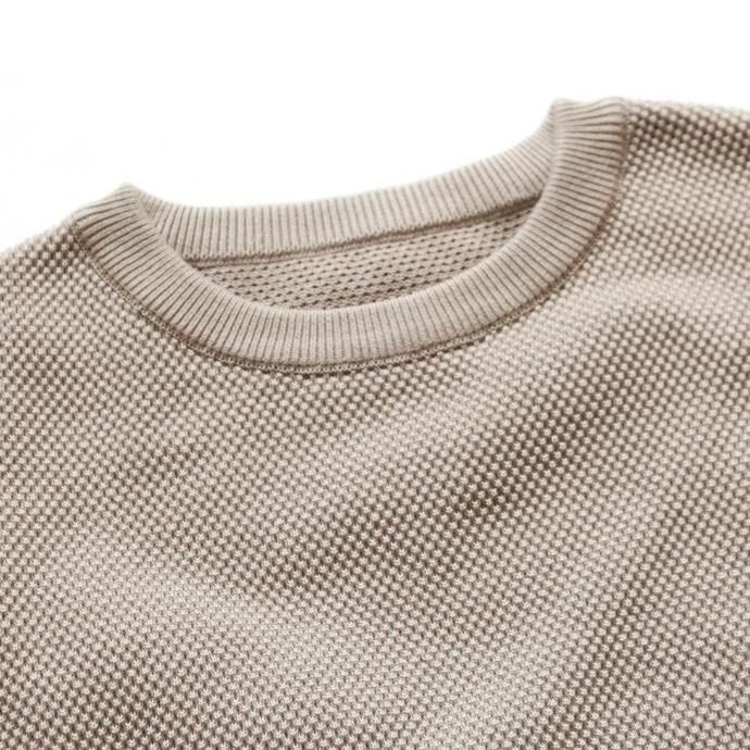 crepuscule crepuscule / moss stitch P/O 鹿の子編みクルーネックプルオーバー 1603-001 - Beige<img class='new_mark_img2' src='//img.shop-pro.jp/img/new/icons47.gif' style='border:none;display:inline;margin:0px;padding:0px;width:auto;' /> 02