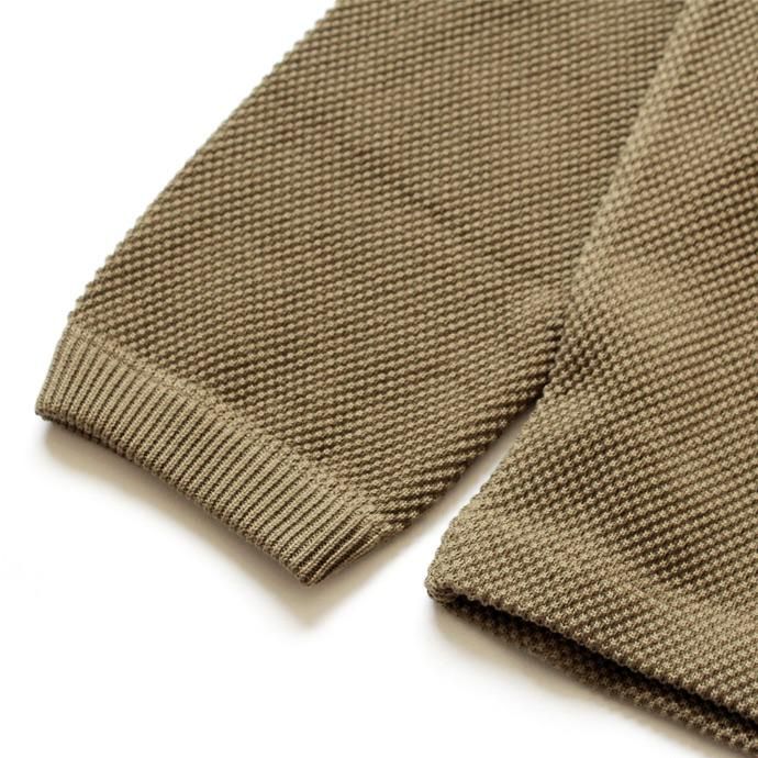 crepuscule crepuscule / moss stitch P/O 鹿の子編みクルーネックプルオーバー 1603-001 - Khaki<img class='new_mark_img2' src='//img.shop-pro.jp/img/new/icons47.gif' style='border:none;display:inline;margin:0px;padding:0px;width:auto;' /> 02