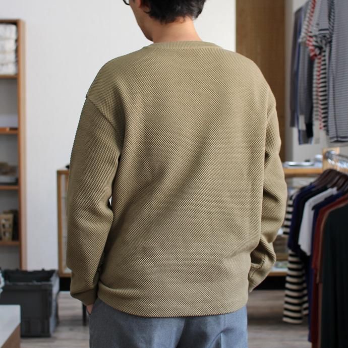 crepuscule crepuscule / moss stitch P/O 鹿の子編みクルーネックプルオーバー 1603-001 - Khaki<img class='new_mark_img2' src='//img.shop-pro.jp/img/new/icons47.gif' style='border:none;display:inline;margin:0px;padding:0px;width:auto;' /> 02