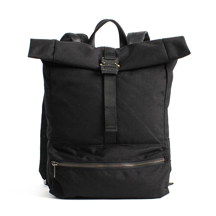 DEFY Theodore Rolltop Backpack - Black Cordura ロールトップバックパック コーデュラナイロン 01