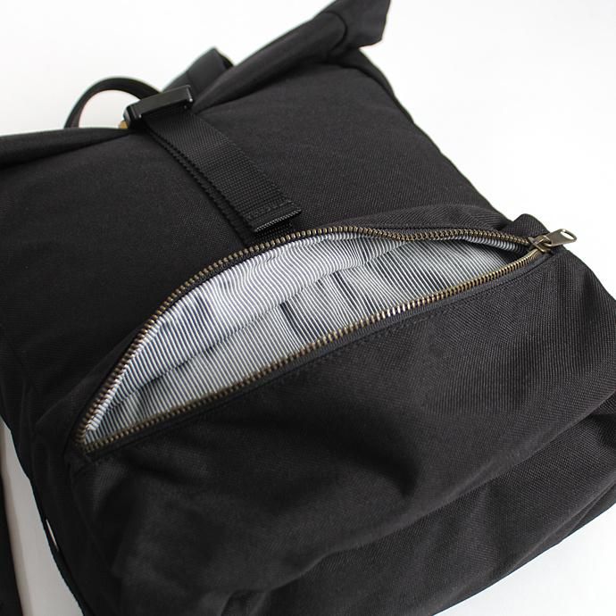 DEFY Theodore Rolltop Backpack - Black Cordura ロールトップバックパック コーデュラナイロン 02