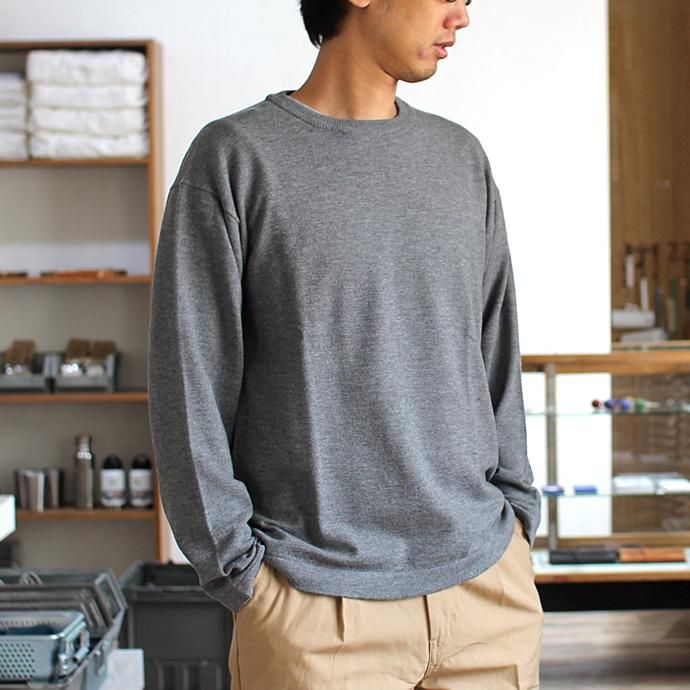 crepuscule crepuscule / wool crewneck L/S ハイゲージウールクルーネックプルオーバー 1603-004 - Gray<img class='new_mark_img2' src='//img.shop-pro.jp/img/new/icons47.gif' style='border:none;display:inline;margin:0px;padding:0px;width:auto;' /> 01