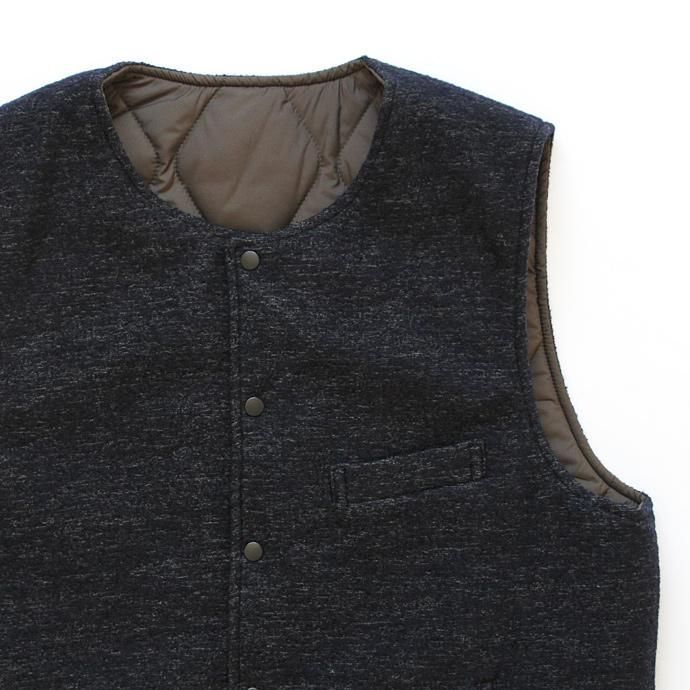 107226174 STILL BY HAND / シンサレート中綿入りリバーシブルベスト VE0363 - 全2色 02