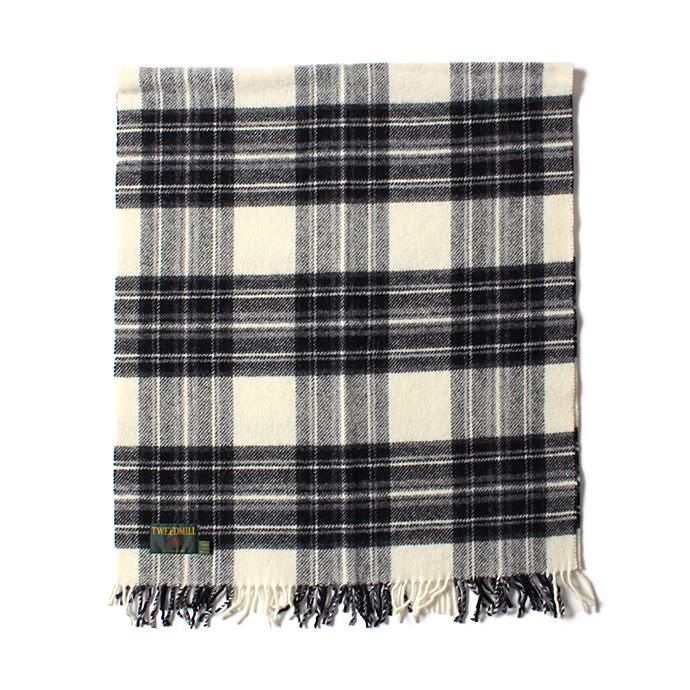 TWEEDMILL TWEEDMILL / ウール タータンチェックブランケット - モノトーン Grey Dress Stewart<img class='new_mark_img2' src='//img.shop-pro.jp/img/new/icons47.gif' style='border:none;display:inline;margin:0px;padding:0px;width:auto;' /> 02