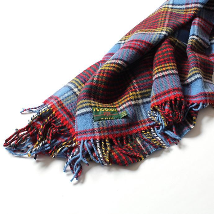 TWEEDMILL TWEEDMILL / ウール タータンチェックブランケット - ブルー Anderson<img class='new_mark_img2' src='//img.shop-pro.jp/img/new/icons47.gif' style='border:none;display:inline;margin:0px;padding:0px;width:auto;' /> 02