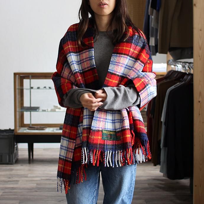 TWEEDMILL TWEEDMILL / ウール タータンチェックブランケット - レッド Red Dress Gordon<img class='new_mark_img2' src='//img.shop-pro.jp/img/new/icons47.gif' style='border:none;display:inline;margin:0px;padding:0px;width:auto;' /> 02