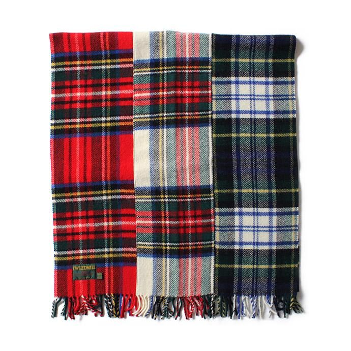 TWEEDMILL TWEEDMILL / ウール パッチワーク ブランケット - タータン 01<img class='new_mark_img2' src='//img.shop-pro.jp/img/new/icons47.gif' style='border:none;display:inline;margin:0px;padding:0px;width:auto;' /> 02
