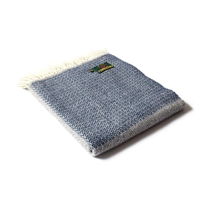 TWEEDMILL TWEEDMILL / イリュージョンパネル ブランケット - ネイビー 02
